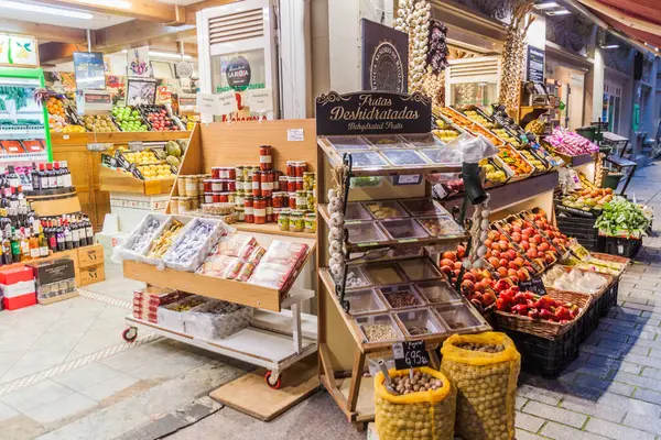 Logrono Spanje Oktober 2017 Kruidenierswinkel Centrale Markt Logrono — Stockfoto