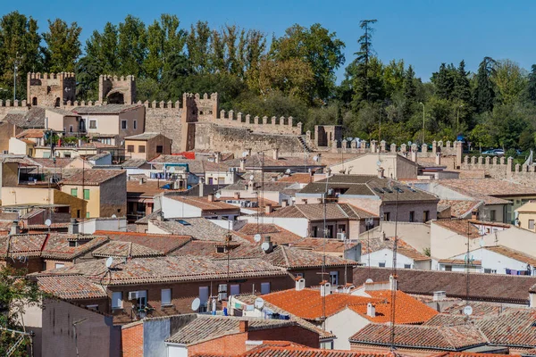 Muros Fortificação Toledo Espanha — Fotografia de Stock