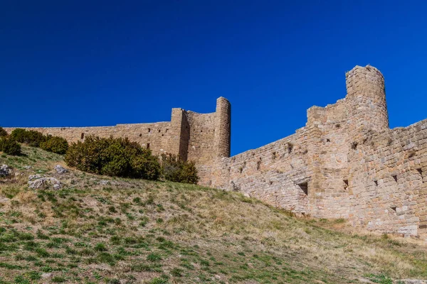 Murallas Del Castillo Loarre Provincia Aragón España — Foto de Stock
