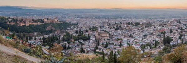 Panorama Granada Spagna — Foto Stock