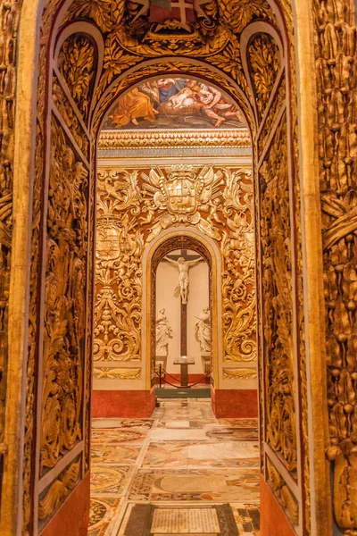 Valletta Malta Noviembre 2017 Interior Catedral San Juan Valeta Malta — Foto de Stock