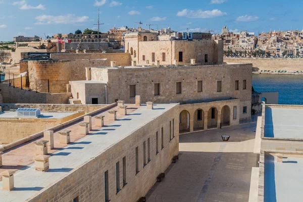 Fort Angelo Birgu Malta Valletta Achtergrond — Stockfoto