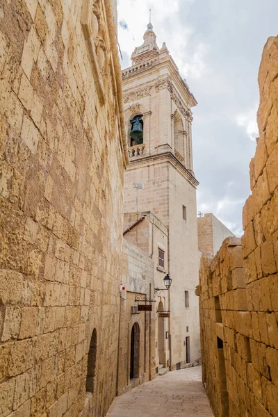 Street Cittadella Citadel Victoria Gozo Island Malta — Stock fotografie