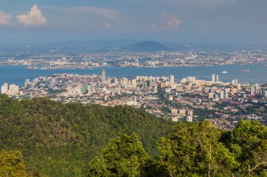 Penang, Malezya 'nın havadan görünüşü