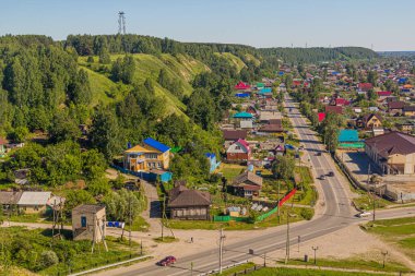 Rusya 'nın Tobolsk kentinin manzarası