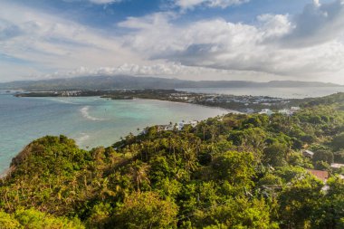 boracay Adası, Filipinler havadan görünümü