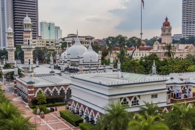 Kuala Lumpur, Malezya 'daki Mescid Jamek camii