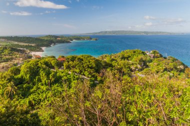 boracay Adası, Filipinler havadan görünümü
