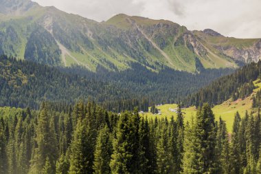 Kırgızistan 'daki Jeti Oğuz Vadisi' ndeki Yurtlar