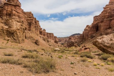 Kazakistan 'daki Charyn Kanyonu Duvarları
