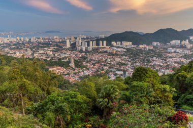 Penang, Malezya 'nın havadan görünüşü