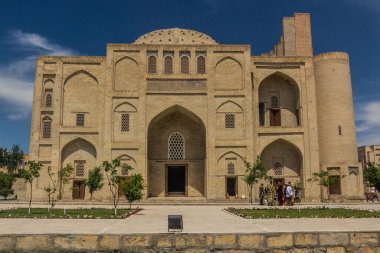 BÜKHARA, UZBEKISTAN - 1 Mayıs 2018: Buhara, Özbekistan 'ın merkezinde Divan-Begi Khanaka