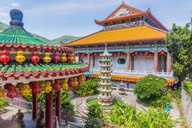 PenANG, Malezya - 21 Mart 2018: Penang Adası, Malezya Kek Lok Si Tapınağı