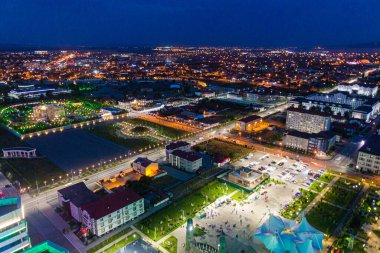 Grozny, Rusya 'nın gece görüşü