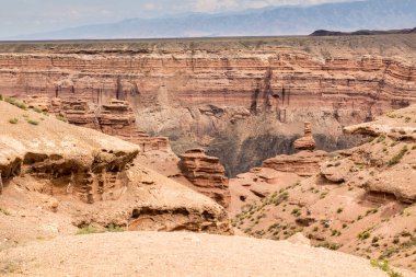 Kazakistan 'daki Charyn Kanyonu Duvarları