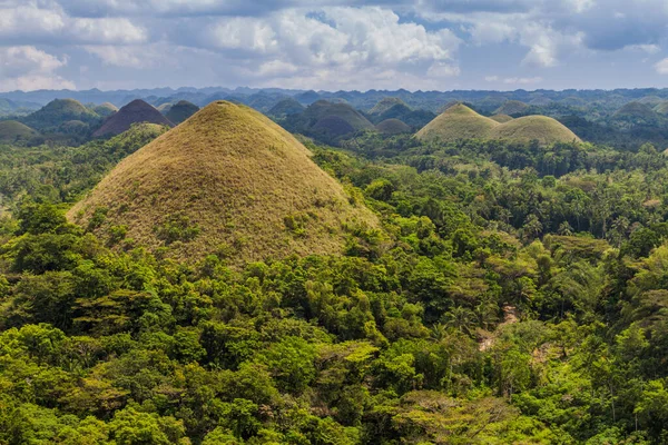 Formación Geológica Chocolate Hills Isla Bohol Filipinas — Foto de Stock