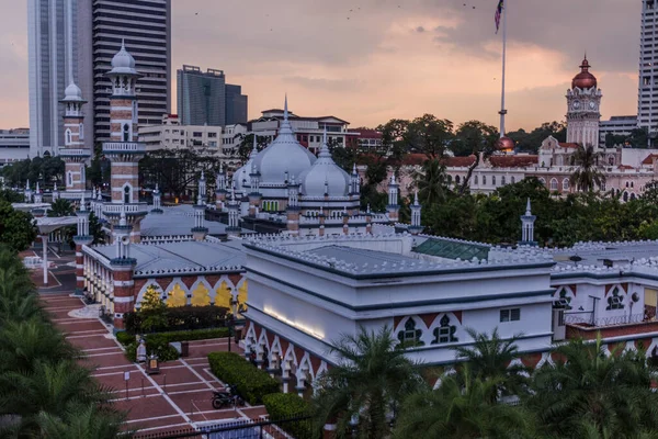 Mezquita Masjid Jamek Kuala Lumpur Malasia — Foto de Stock