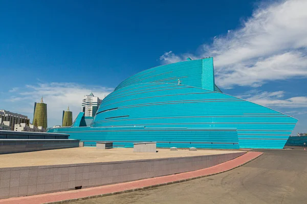 Astana Kazakhstan Lipiec 2018 Kazachstańska Centralna Sala Koncertowa Astanie Obecnie — Zdjęcie stockowe