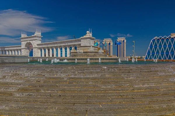 Άποψη Της Πλατείας Ανεξαρτησίας Στην Αστάνα Νυν Νουρ Σουλτάν Πρωτεύουσα — Φωτογραφία Αρχείου