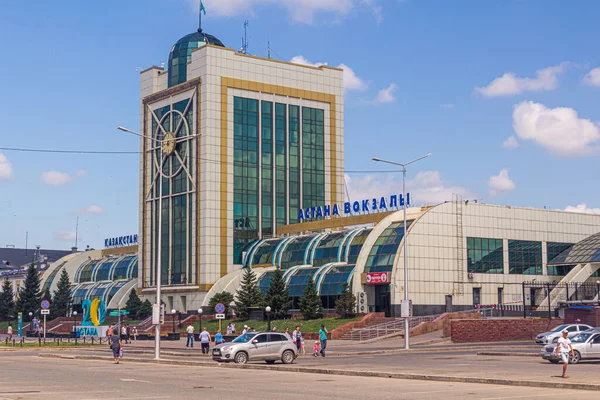 Astana Kazakhstan Temmuz 2018 Astana Daki Astana Tren Istasyonu Şimdiki — Stok fotoğraf