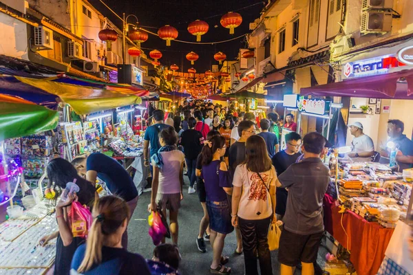 Malacca Malayasia Mars 2018 Människor Jonker Walk Night Market Centrala — Stockfoto