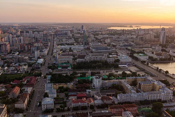 Aerial View Yekaterinburg Russia — Stock Photo, Image