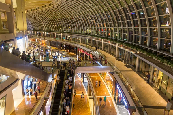 Singapur Singapur Marzo 2018 Interior Shoppes Centro Comercial Marina Bay —  Fotos de Stock