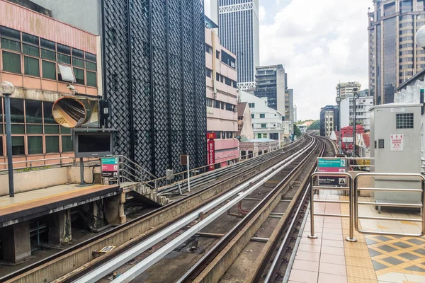 Kuala Lumpur Malaysia March 2018 View Lrt Rapid Transit Railway — Stock Photo, Image