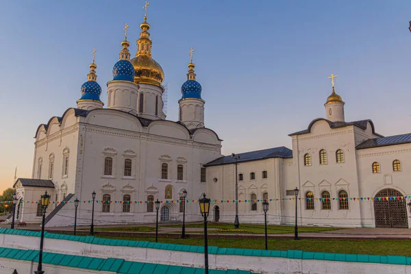 Sophia Assumption Cathedral Sofiysko Uspenskiy Kafedralnyy Sobor Kremlin Tobolsk Russia — Stock Photo, Image