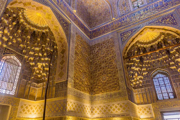 Samarkand Uzbekistán Abril 2018 Interior Del Mausoleo Gur Amir Samarcanda — Foto de Stock