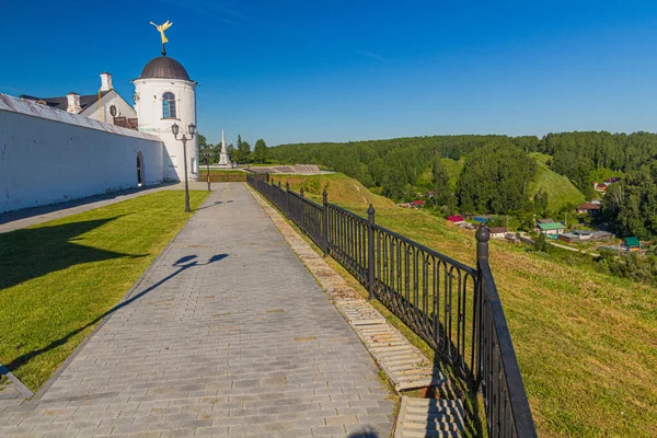 Ściany Kremla Tobolsk Rosja — Zdjęcie stockowe