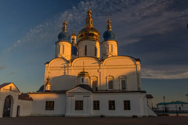 ロシアのトボリスク クレムリンの複合体にある聖ソフィア大聖堂 Sofiysko Uspenskiy Kafedralnyy Sobor — ストック写真