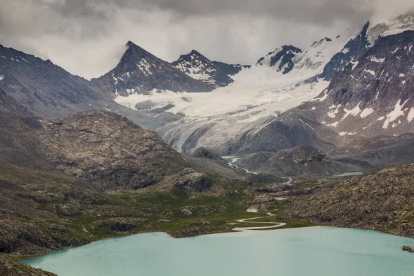 Glacier Ala Kul Lake Kyrgyzstan — Stock Photo, Image