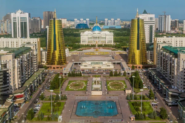 Budovy Moderní Části Astany Nyní Nur Sultán Kazachstán — Stock fotografie