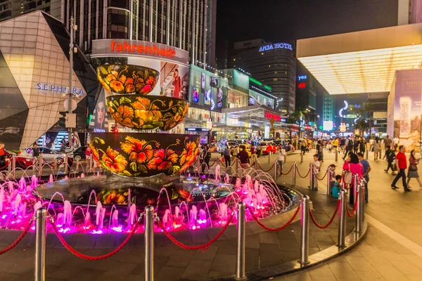 Kuala Lumpur Malásia Março 2018 Pavilhão Fonte Cristal Kuala Lumpur — Fotografia de Stock