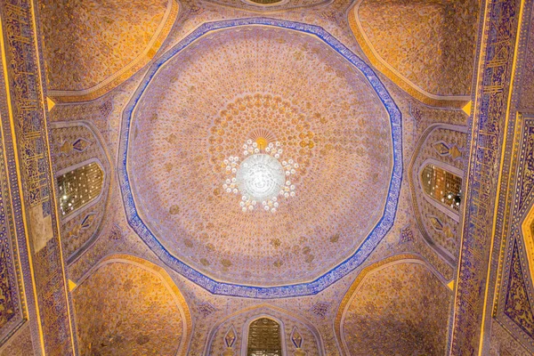 Cupola Gur Amir Mausoléu Samarcanda Uzbequistão — Fotografia de Stock