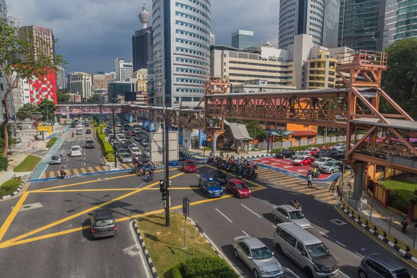 Kuala Lumpur Malaysia March 2018 Intersection Sultan Ismail Raja Laut — Stock Photo, Image