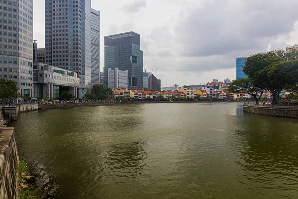 Blick Auf Den Fluss Singapur Singapur — Stockfoto