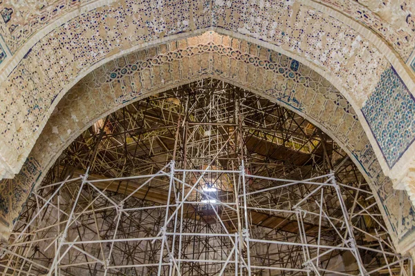 Scaffolding Dome Soltaniyeh Tomb Oljeitu Zanjan Province Iran — 图库照片