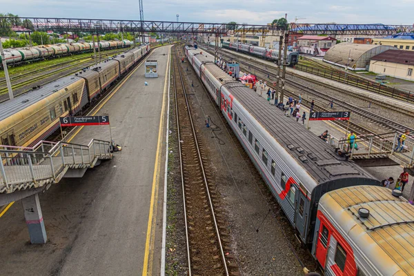 Tyumen Russia July 2018 Railway Station Tyumen Russia — Stock Photo, Image