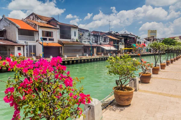 Malaccafloden Centrala Malacca Melaka Malaysia — Stockfoto