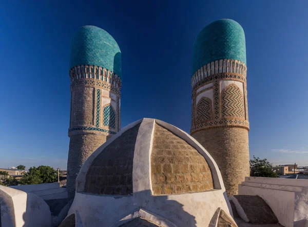Minareter Från Minarbyggnaden Buchara Uzbekistan — Stockfoto