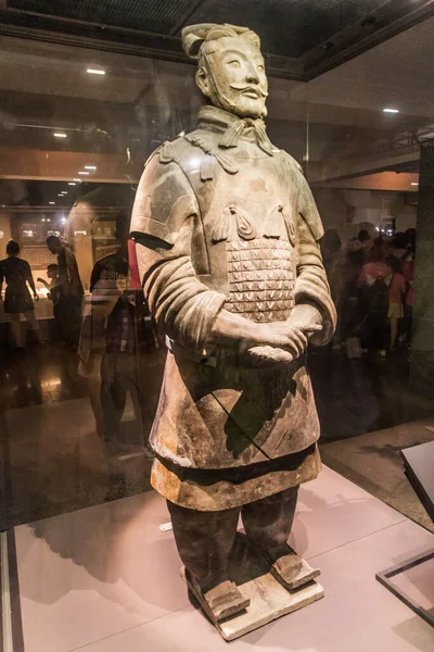 China Agosto 2018 Soldado Del Ejército Guerreros Terracota Cerca Xian — Foto de Stock