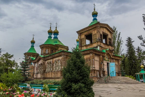 Catedral Santísima Trinidad Karakol Kirguistán —  Fotos de Stock