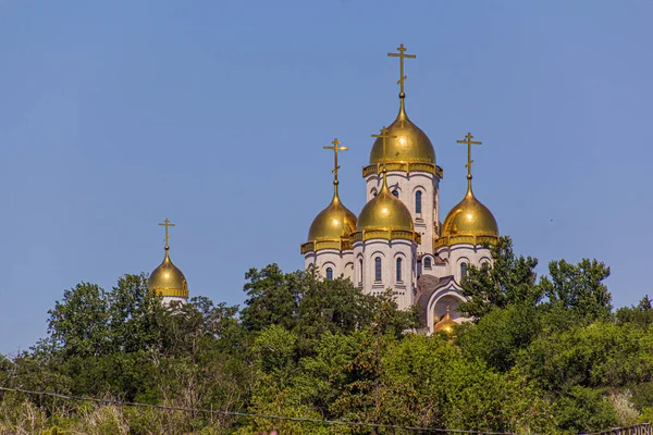 Igreja Todos Santos Sobor Vsekh Svyatykh Volgograd Rússia — Fotografia de Stock