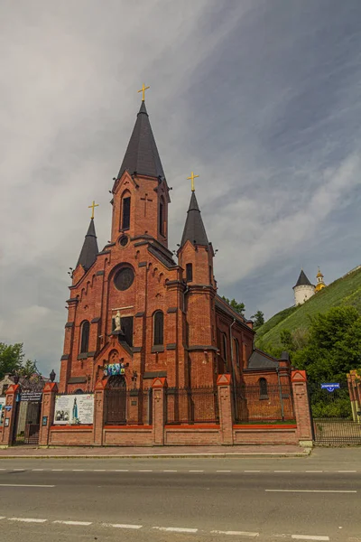 Tobolsk Rusia Julio 2018 Iglesia Católica Romana Santísima Trinidad Tobolsk — Foto de Stock