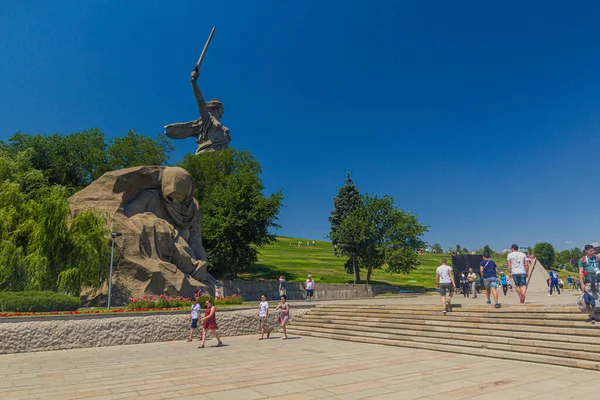 Volgograd Rusia Junio 2018 Complejo Conmemorativo Batalla Stalingrado Colina Mamayev — Foto de Stock