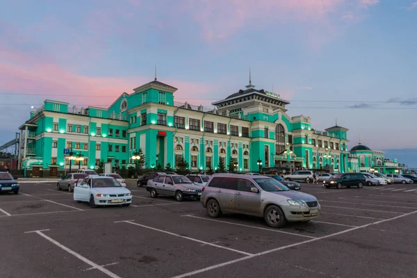 Omsk Russland Juli 2018 Blick Auf Den Bahnhof Omsk — Stockfoto