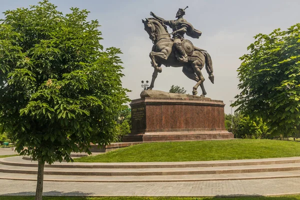 Tashkent Uzbekistan Maggio 2018 Statua Tamerlano Timur Sullo Skver Piazza — Foto Stock
