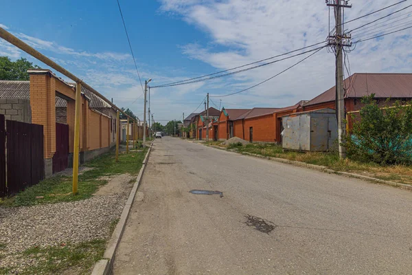 Calle Los Suburbios Grozny Rusia — Foto de Stock